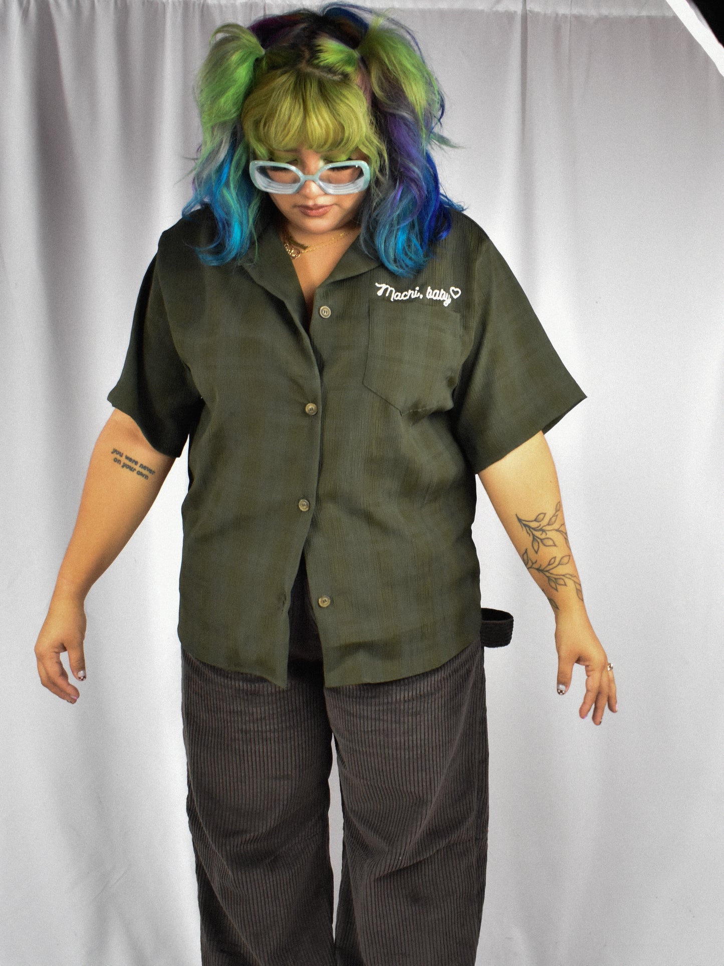 90's Camp Shirt- CLOVER/CREAM XS-2X