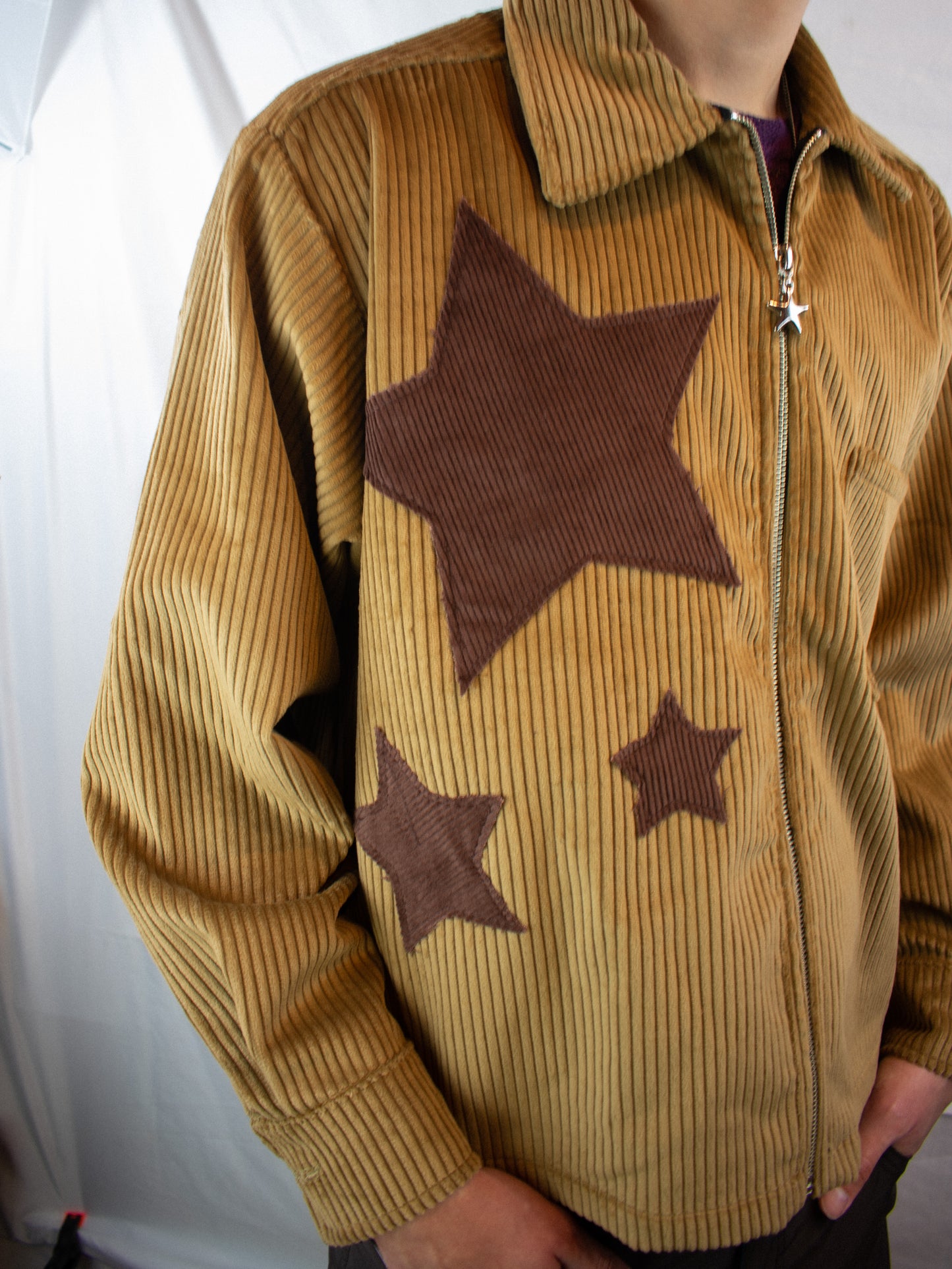 90's Cord Jacket- STAR BB XS-XL