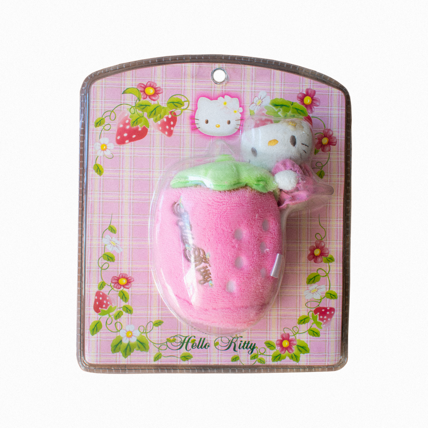 90's RARE Sanrio Pink HK Strawberry Car Shift Cover