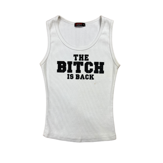 Y2K The Bitch is Back Ribbed Tank - S
