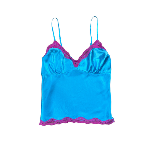 Y2K Cotton Candy Lace Cami- S