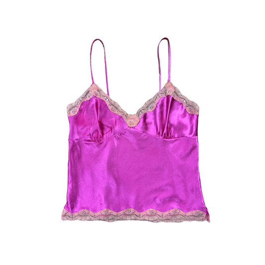 Y2K Blush n Crush Lace Cami - M