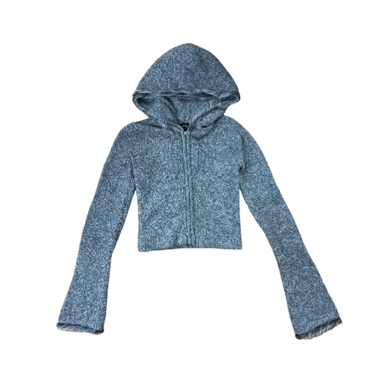 Y2K Bebe Mohair Blend Zip Up Hoodie - S