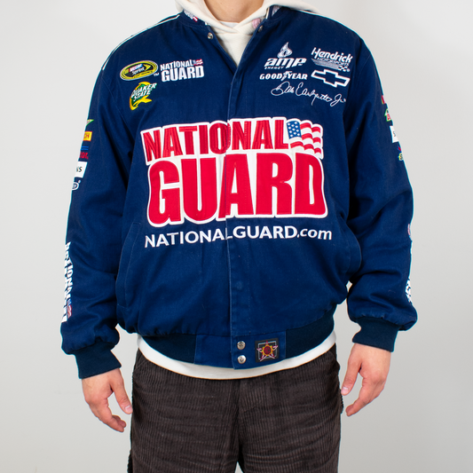 Y2K Dale Earnhardt Jr. Navy Racing Jacket - XL