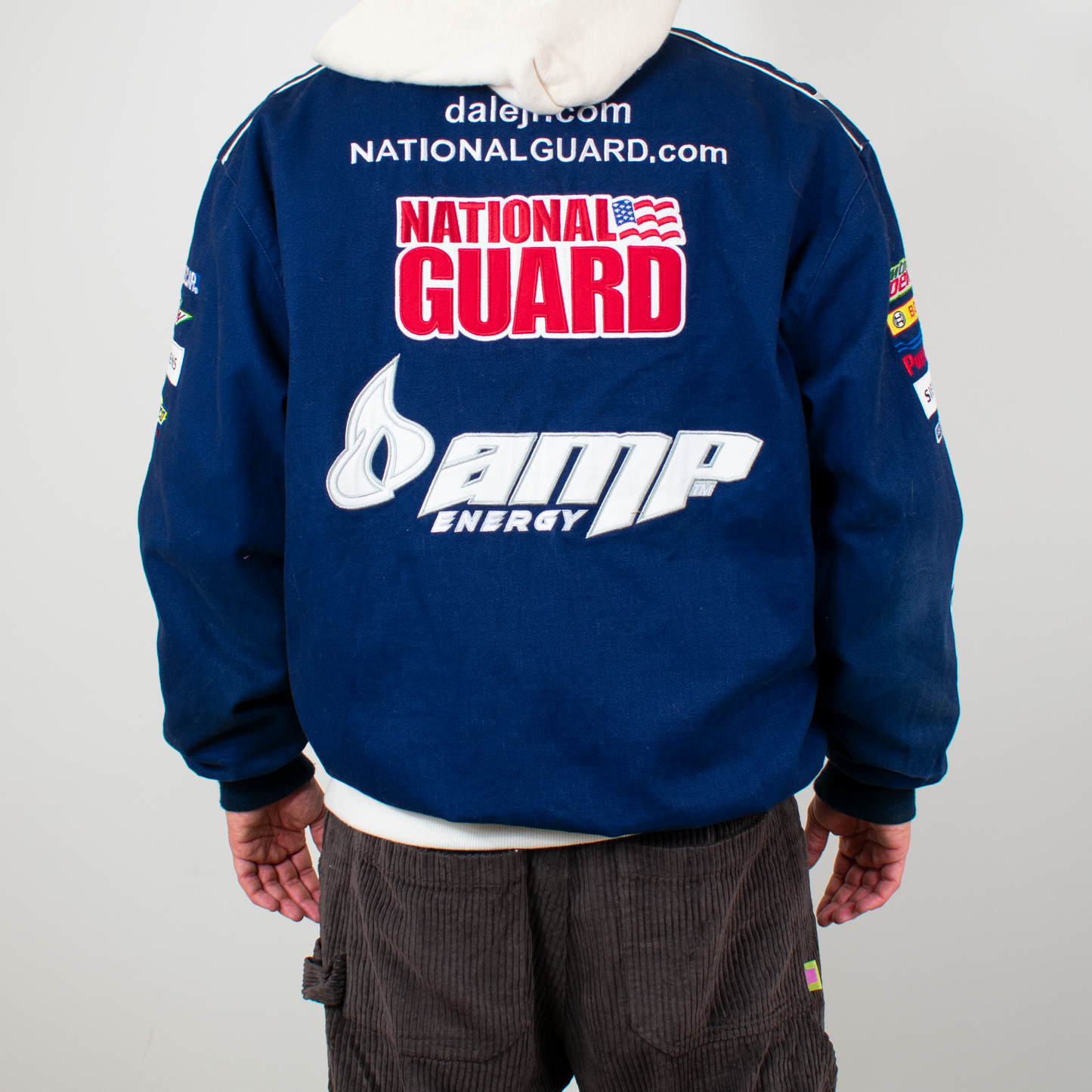 Y2K Dale Earnhardt Jr. Navy Racing Jacket - XL
