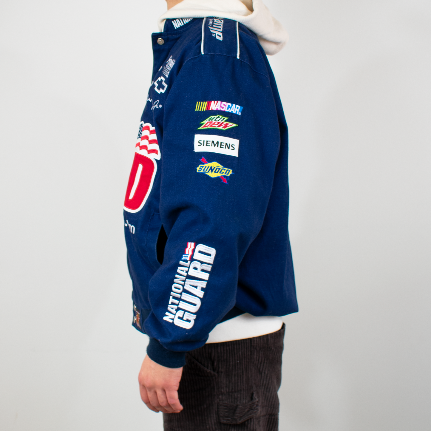 Y2K Dale Earnhardt Jr. Navy Racing Jacket - XL