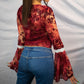 90's Princess Top- CRIMSON XS-2X