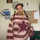 MACHI X IMI STAR SWEATER- one size