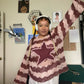 MACHI X IMI STAR SWEATER- one size