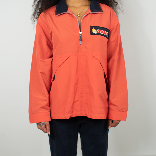 Y2K JNCO Flamehead Patch Logo Coach Jacket - M