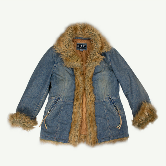 Y2K Denim Penny Lane Coat - M/L