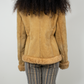 Y2K Guess Desert Leather Mini Penny w/ Full Faux Fur Lining - M